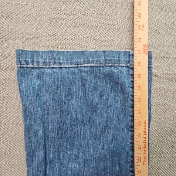 New York & Company Jeans Women's Denim 12 (32x31) Light Blue Wide Leg 11in Wide - Picture 11 of 16